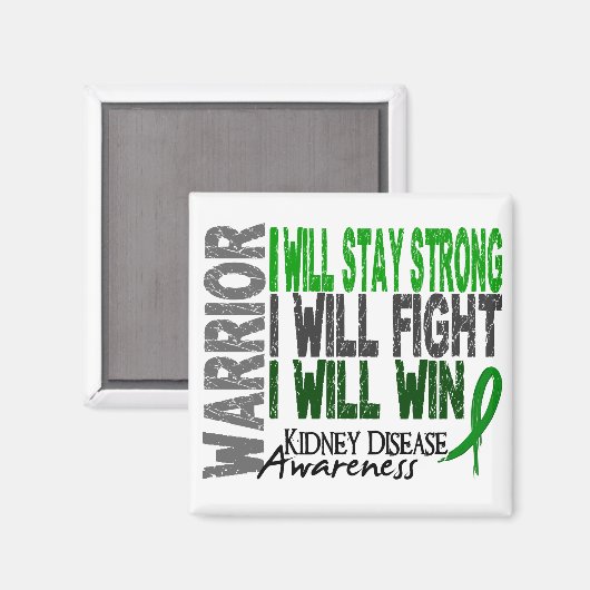 Nierziekte Warrior Magneet (Voorkant / Achterkant)