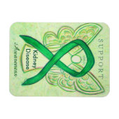 Nierziektebewustzijn Ribbon Angel Magnet Gifts Magneet (Horizontaal)