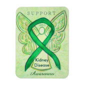 Nierziektebewustzijn Ribbon Angel Magnet Gifts Magneet (Verticaal)