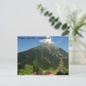 Niesen mountable, Zwitserland Briefkaart (Staand voorkant)