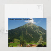 Niesen mountable, Zwitserland Briefkaart (Voorkant / Achterkant)
