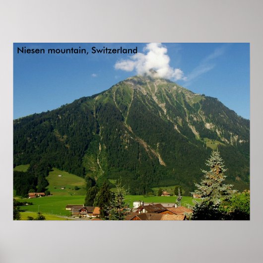 Niesen mountable, Zwitserland Poster (Voorkant)
