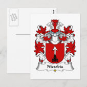 Niesobia Family Crest Briefkaart (Voorkant / Achterkant)