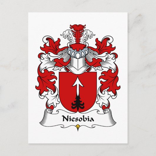 Niesobia Family Crest Briefkaart (Voorkant)