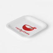 Niet-ở gettable papieren bordje (Gebogen)