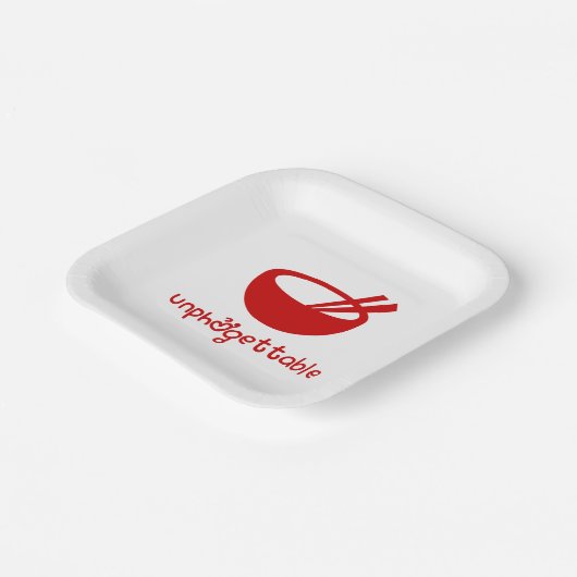 Niet-ở gettable papieren bordje (Gebogen)