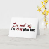 Niet 30 $29.95 plus Belasting Kaart (Gele Bloem)