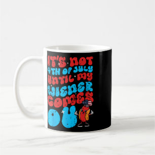 Niet 4 juli tot mijn worst uitkomt Funny Hotdog Koffiemok