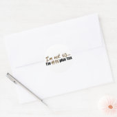 Niet 50 $ 49.95 Plus belasting Ronde Sticker (Envelop)