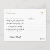 Niet 6 voet uit elkaar bruiloft uitstel typografie briefkaart (Achterkant)