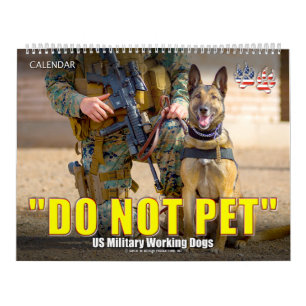 “NIET Aaien” - US Militair Werkhonden Kalender