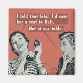 Niet aan onze tafel. magneet (Voorkant)