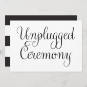 niet-aangesloten ceremonie bruiloft kaart (Voorkant / Achterkant)