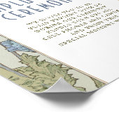 Niet-aangesloten ceremonieschema  Art Nouveau Poster (Hoek)