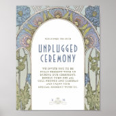 Niet-aangesloten ceremonieschema  Art Nouveau Poster (Voorkant)