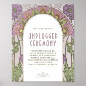 Niet-aangesloten ceremonieschema  Art Nouveau Poster (Voorkant)