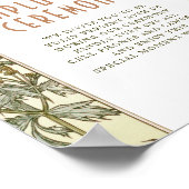 Niet-aangesloten ceremonieschema  Art Nouveau Poster (Hoek)