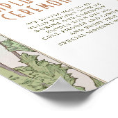 Niet-aangesloten ceremonieschema  Art Nouveau Poster (Hoek)