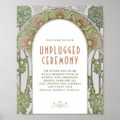 Niet-aangesloten ceremonieschema  Art Nouveau Poster (Voorkant)