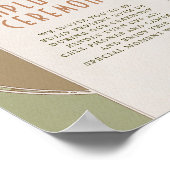 Niet-aangesloten ceremonieschema  Art Nouveau Poster (Hoek)