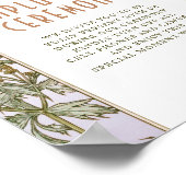 Niet-aangesloten ceremonieschema Art Nouveau Poster (Hoek)