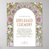 Niet-aangesloten ceremonieschema Art Nouveau Poster (Voorkant)