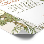 Niet-aangesloten Ceremony Green Sign  Art Nouveau Poster (Hoek)