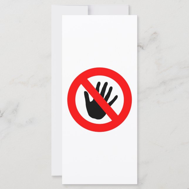 Niet aanraken (Voorkant)