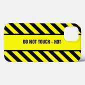NIET AANRAKEN - HEET Case-Mate iPhone CASE (Achterkant (horizontaal))