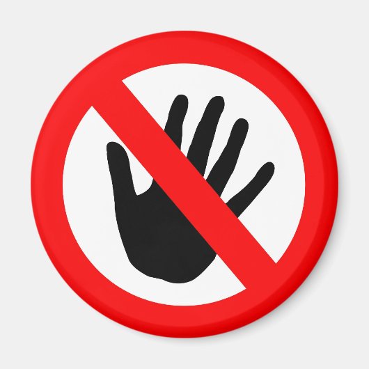 Niet aanraken magneet (Voorkant)