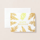 Niet-aanstootgevende wintervakantiewerker van de s folie kaarten (Voorkant met envelop)