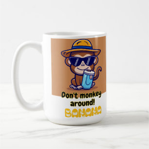 Niet aap in de buurt! Banaan - Funny Monkey mok