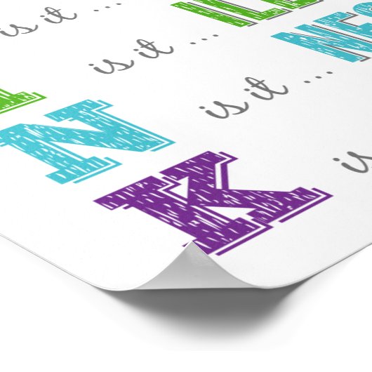 Niet achter de schermanticyber Bully P Poster (Hoek)