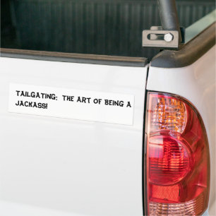 Niet achteruitrijden bumpersticker