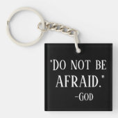 NIET AFBRENGEN VAN AFRAID-prijsopgave Afdrukappara Sleutelhanger (Voorkant)