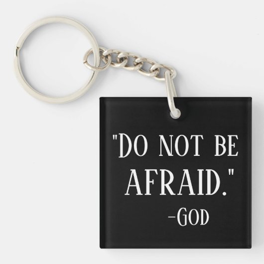 NIET AFBRENGEN VAN AFRAID-prijsopgave Afdrukappara Sleutelhanger (Voorkant)