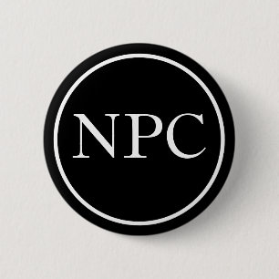 Niet-afspeelteken Ronde Button 5,7 Cm