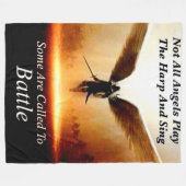 NIET ALLE ANGELS SPELEN DE HARP FLEECE DEKEN (Voorkant (Horizontaal))