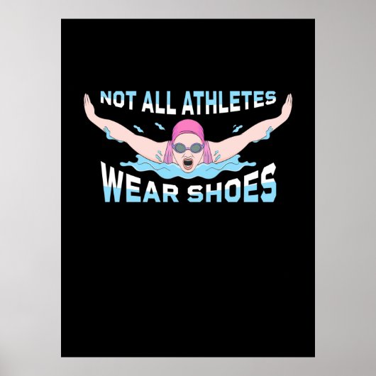 Niet alle atleten Draag schoenen Poster (Voorkant)