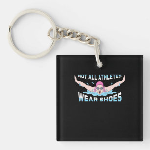 Niet alle atleten Draag schoenen Sleutelhanger