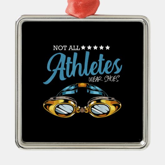 Niet alle atleten Draag schokdemper Metalen Ornament (Voorkant)