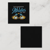 Niet alle atleten Draag schoten die schimmelzwemme Vierkante Visitekaartje (Voorkant / Achterkant)