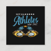 Niet alle atleten Draag schoten die schimmelzwemme Vierkante Visitekaartje (Voorkant)