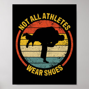 Niet alle atleten dragen schoenen Judo Poster