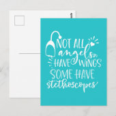 Niet alle Engelen hebben vleugels... sommige hebbe Briefkaart (Voorkant / Achterkant)