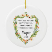 Niet alle Engelen hebben vleugels... sommige hebbe Keramisch Ornament (Achterkant)