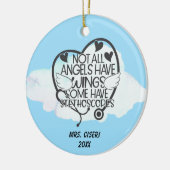 Niet alle Engelen hebben vleugels... sommige hebbe Keramisch Ornament (Links)