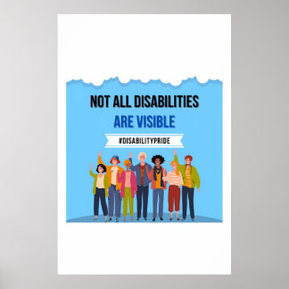 Niet alle Gehandicapten zijn zichtbaar afbeelding  Poster