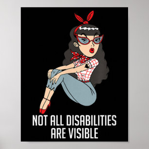 Niet alle gehandicapten zijn zichtbaar Mental Heal Poster