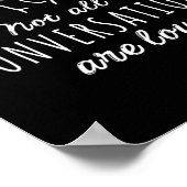 Niet alle gesprekken zijn luid als Amerikaans teke Poster (Hoek)